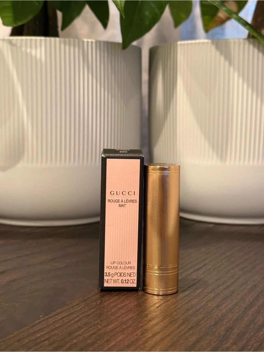Gucci Rouge À Lèvres Mat Lipstick 220 Suzanne Sunset | NIB✨